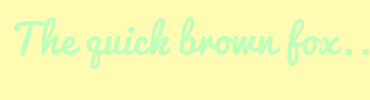 Image with Font Color BEFFBC and Background Color FFFBB2
